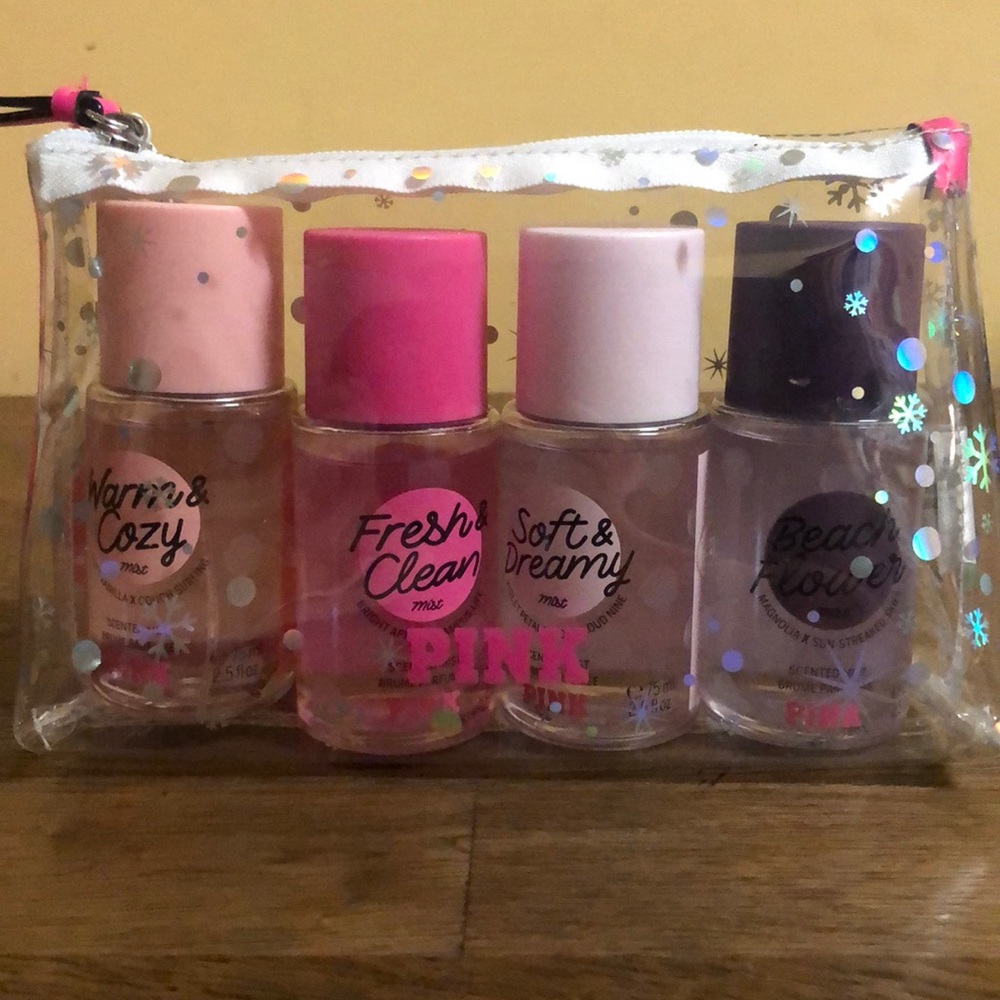 Victoria's Secret Pink Fragrance Set - Pink, Purple, Cream